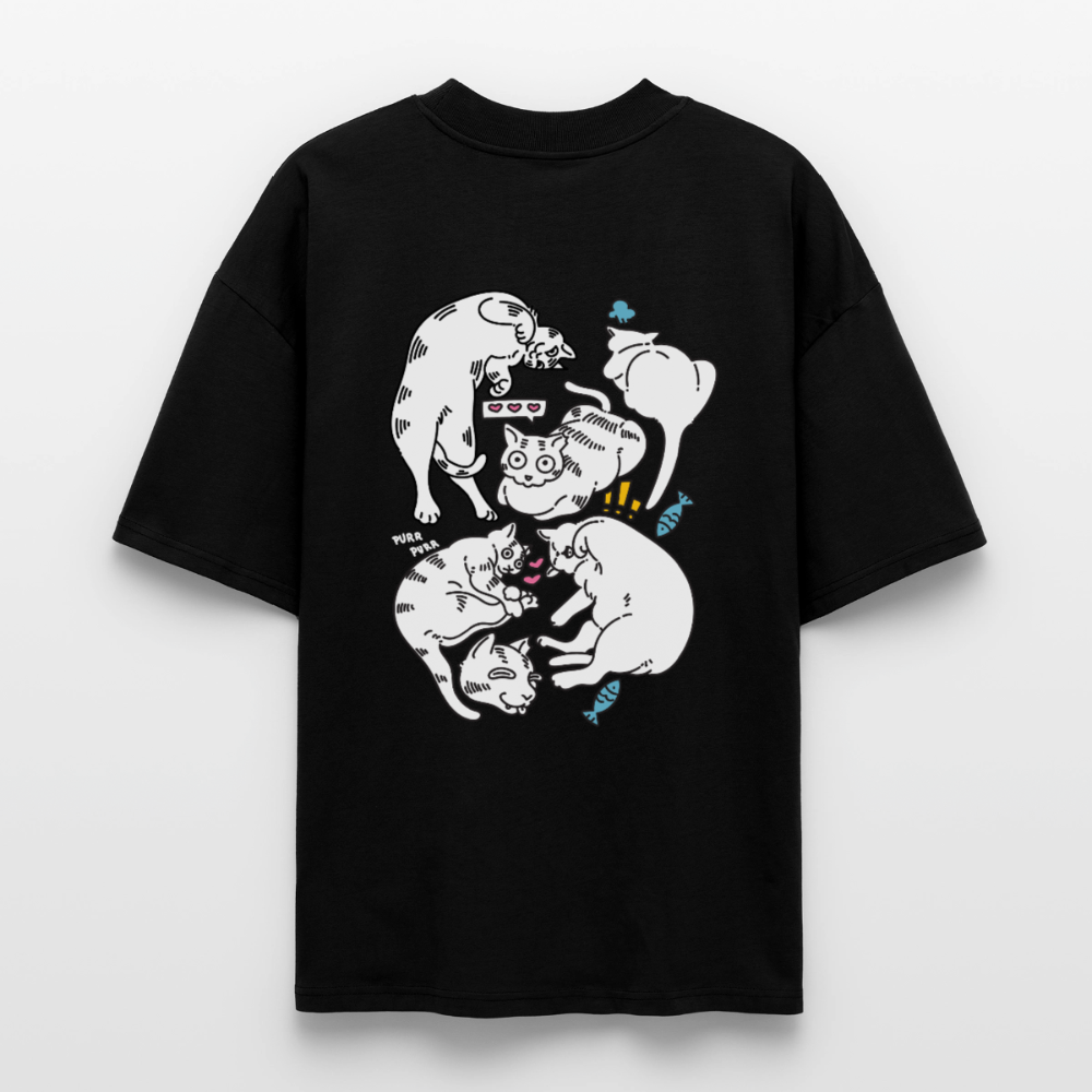 Malternativ - Mira & Mochi Backprint | Oversized - Schwarz